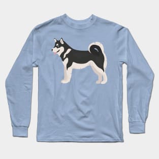 Alaskan Husky Dog Long Sleeve T-Shirt